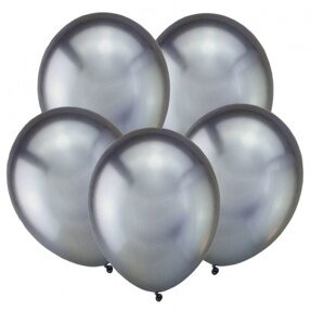 Шар 12"/30 см Темное серебро, Зеркальные шары / Space Grey, 50 шт